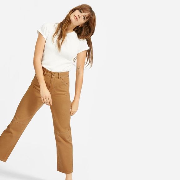 Everlane Carpenter Pants in Golden Brown - Picture 3 of 9